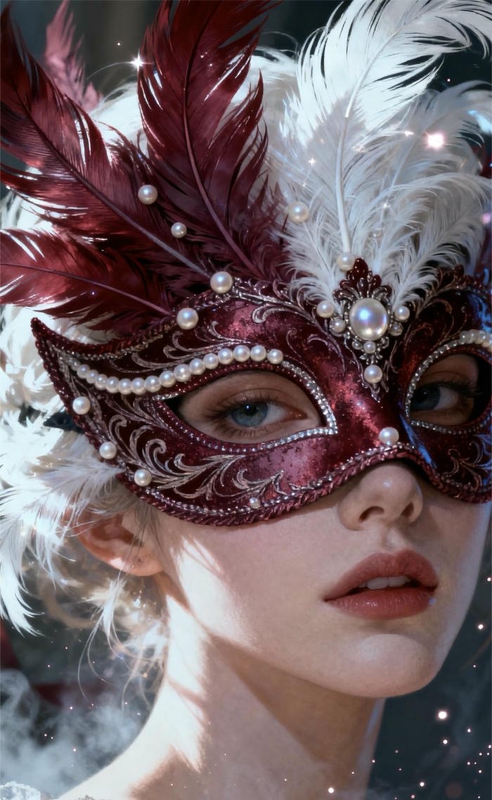 hình dáng nhân vật nữ anime mặt nạ