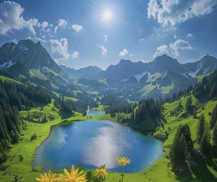 hình hồ nước tạo cảm giác an tâm