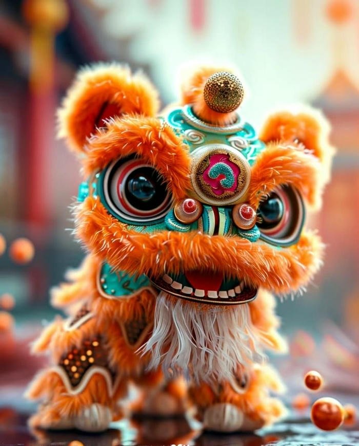 hình lân bảo hộ tăng may mắn