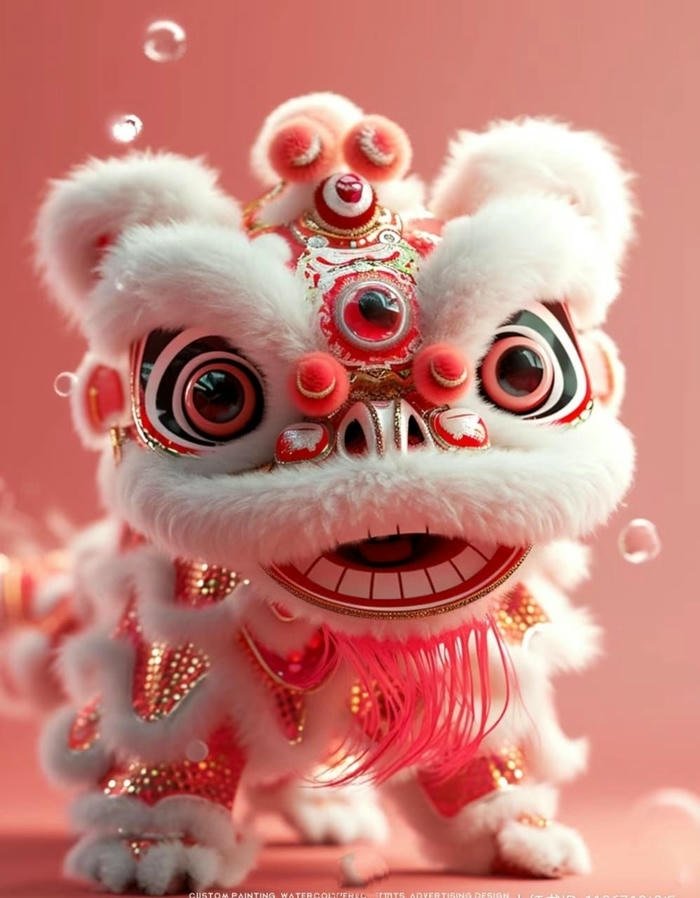 hình lân bảo vệ ngôi nhà