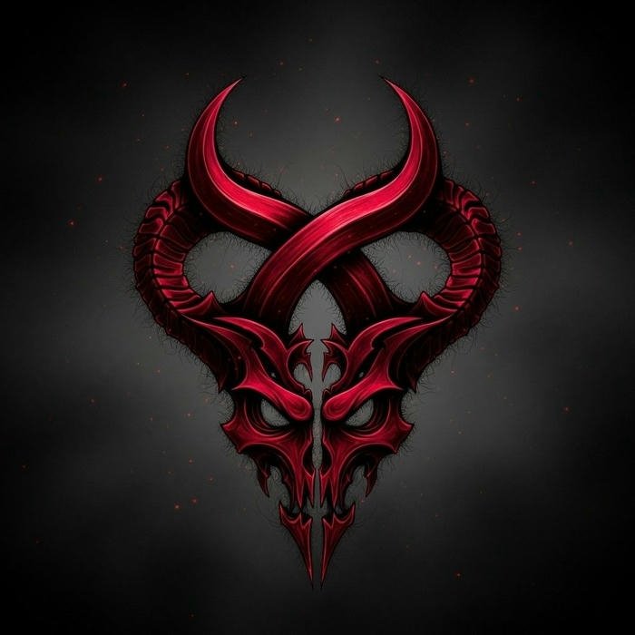 hình mặt quỷ phong cách ấn tượng