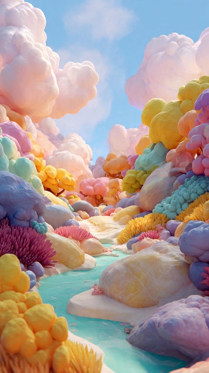 hình nền 3D màu sắc ấn tượng