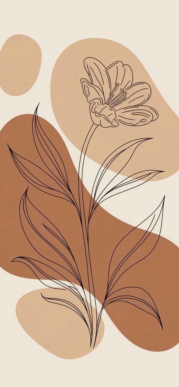 hình nền boho art chi tiết retro