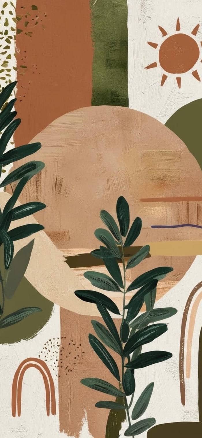 hình nền boho art màu sắc