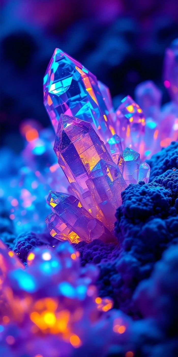 hình nền đá quý lấp lánh gradient