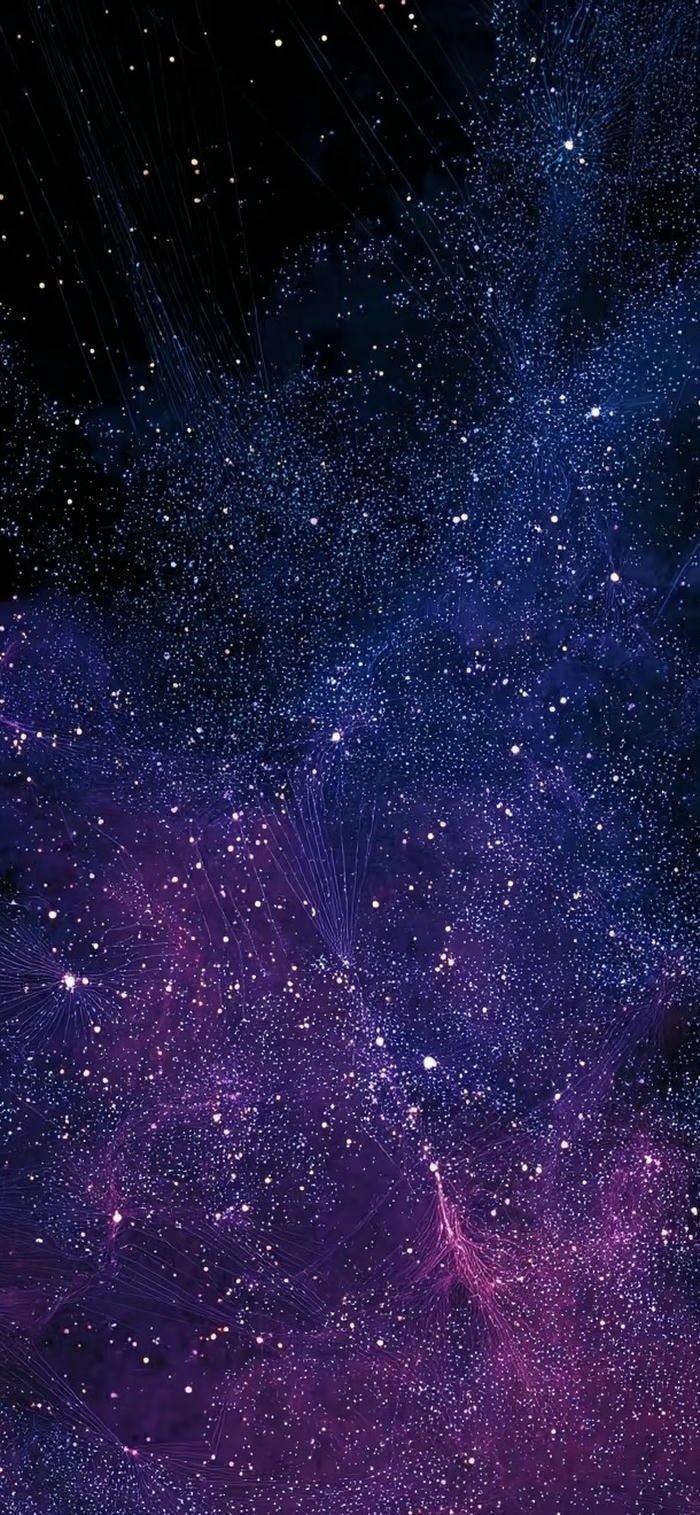 hình nền galaxy tím xanh