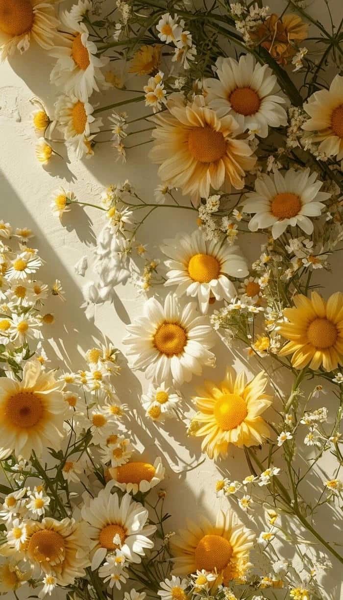 hình nền hoa dại vintage cuốn hút