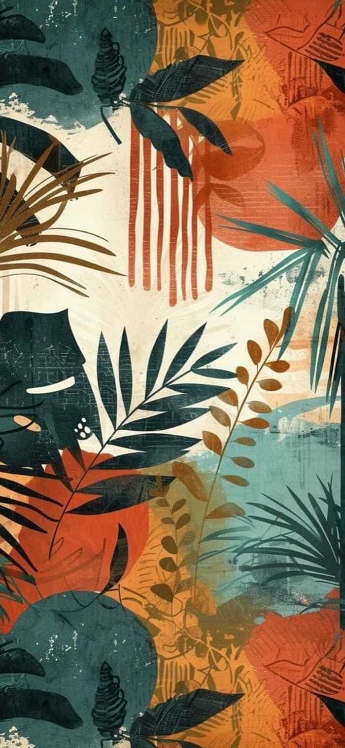 hình nền hoạ tiết boho vintage nhẹ