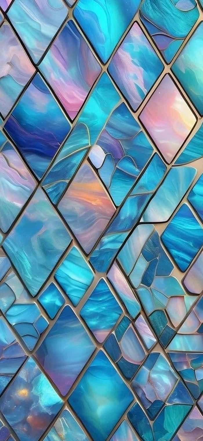 hình nền họa tiết mosaic gam màu pastel