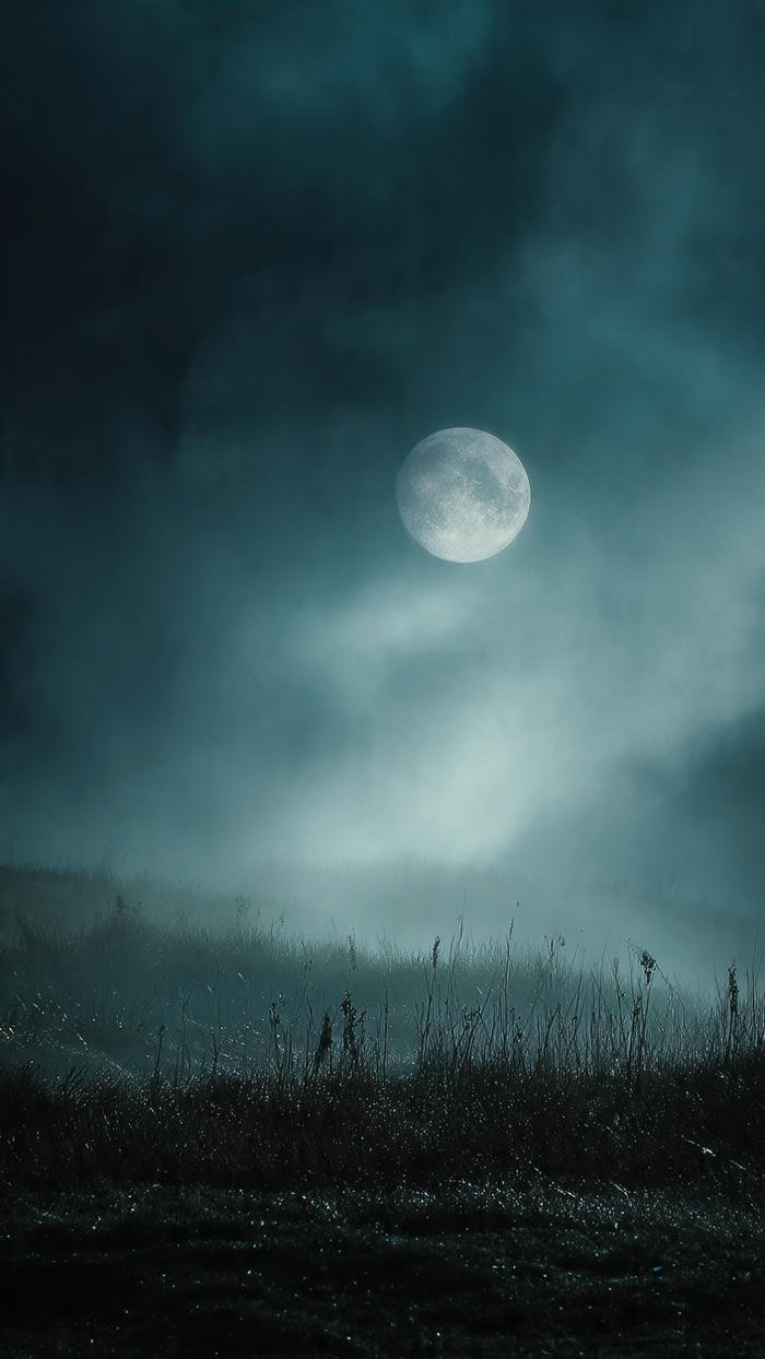 hình nền mặt trăng bí ẩn