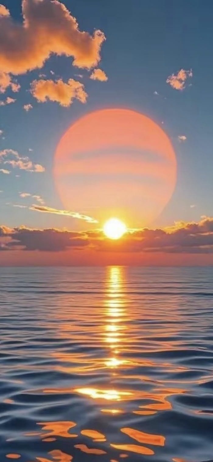 hình nền mặt trời mọc chân trời hồng
