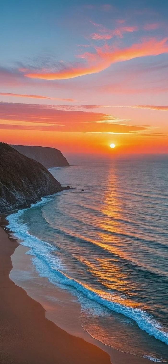 hình nền mặt trời mọc trời đỏ nhẹ(1)