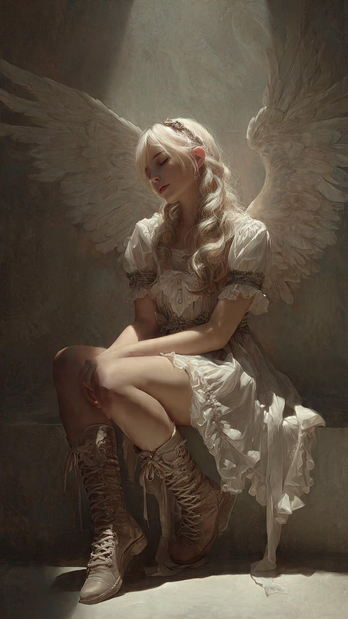 hình nền thiên sứ mơ màng