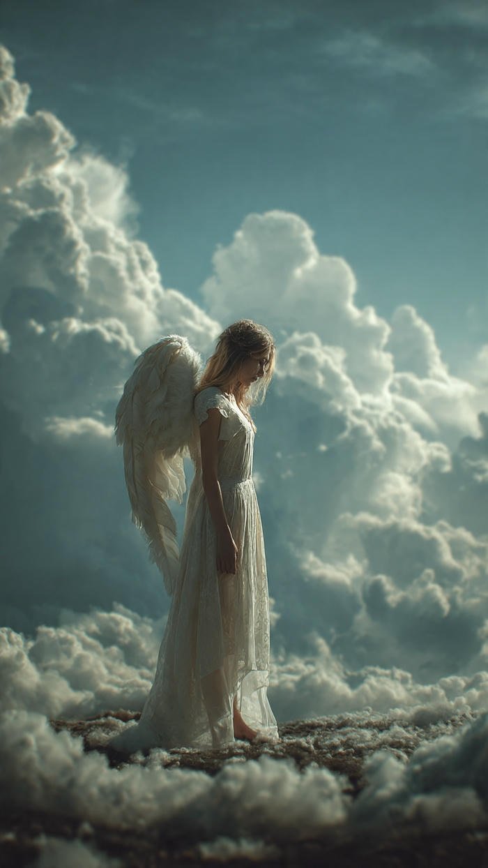 hình nền thiên thần dễ thương