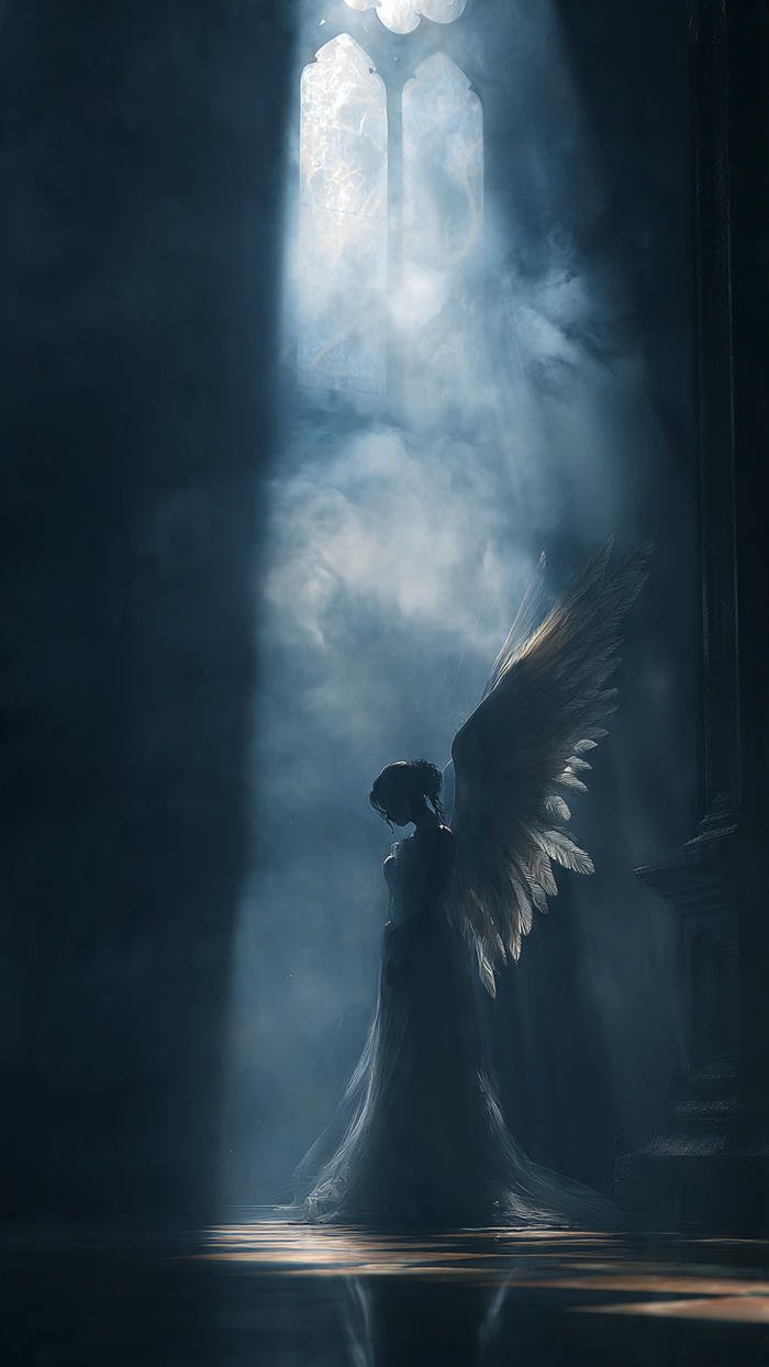 hình nền thiên thần huyền bí