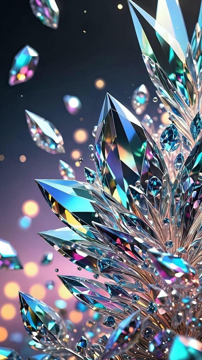 hình nền tinh thể sắc cạnh