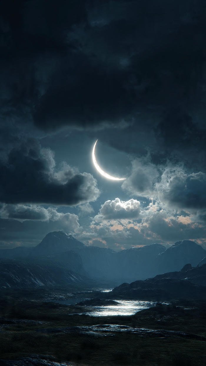 hình nền trăng u tối