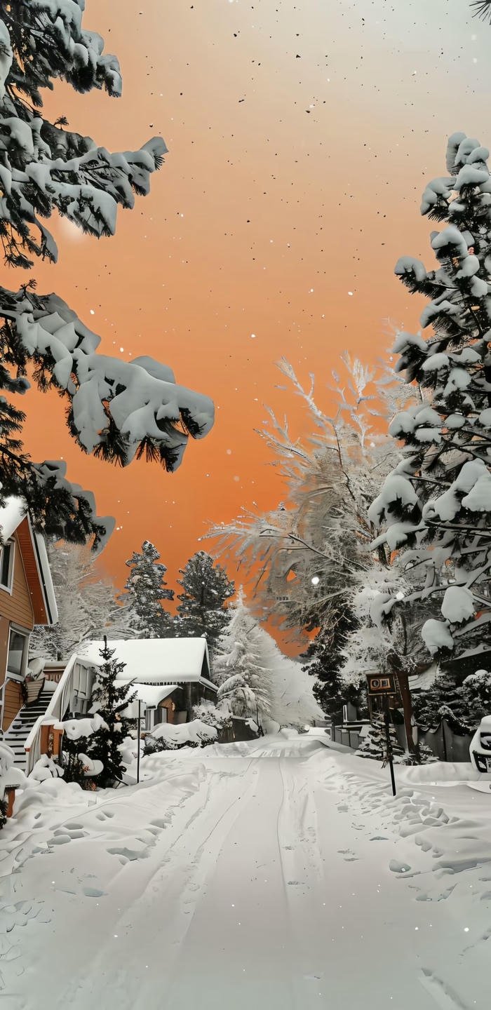 hình nền tuyết trắng minimal