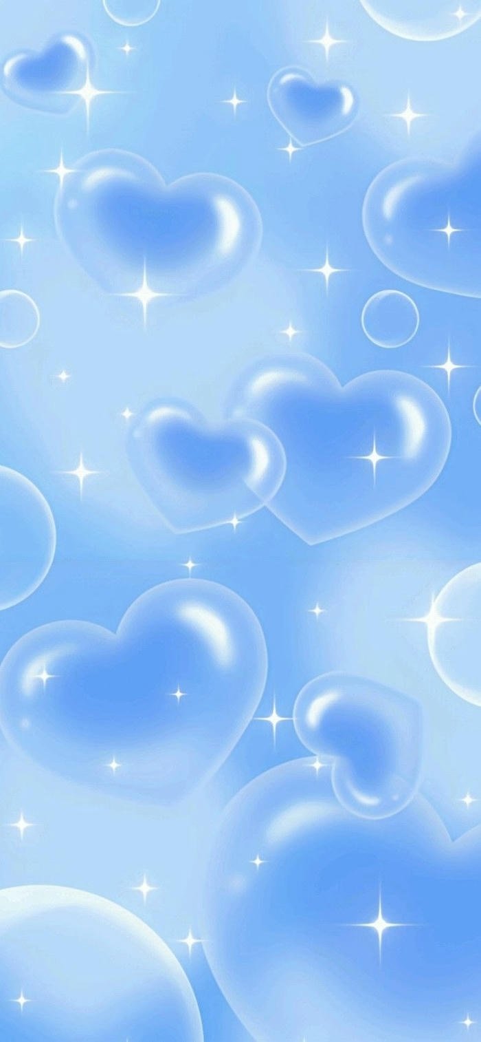 hình nền xanh dương của tình yêu
