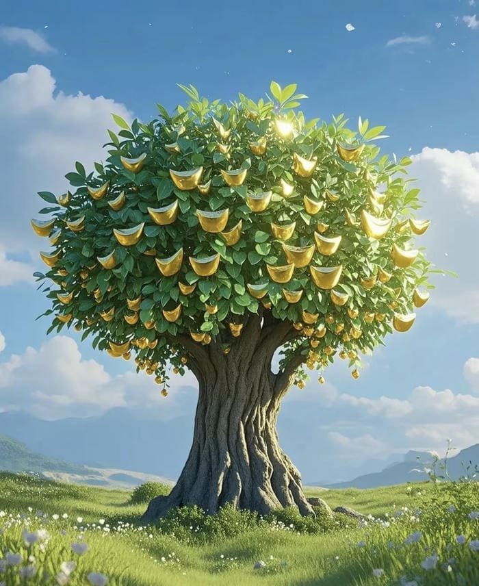 hình phát tài xanh mướt phong thuỷ