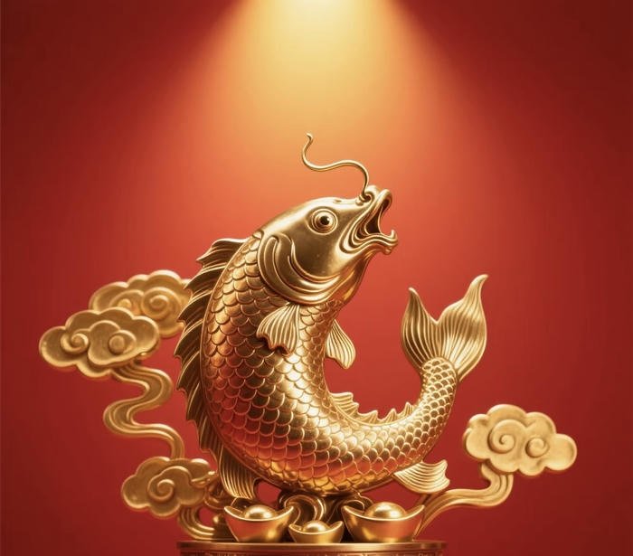 hình phong thuỷ cá rồng phong thuỷ tài lộc