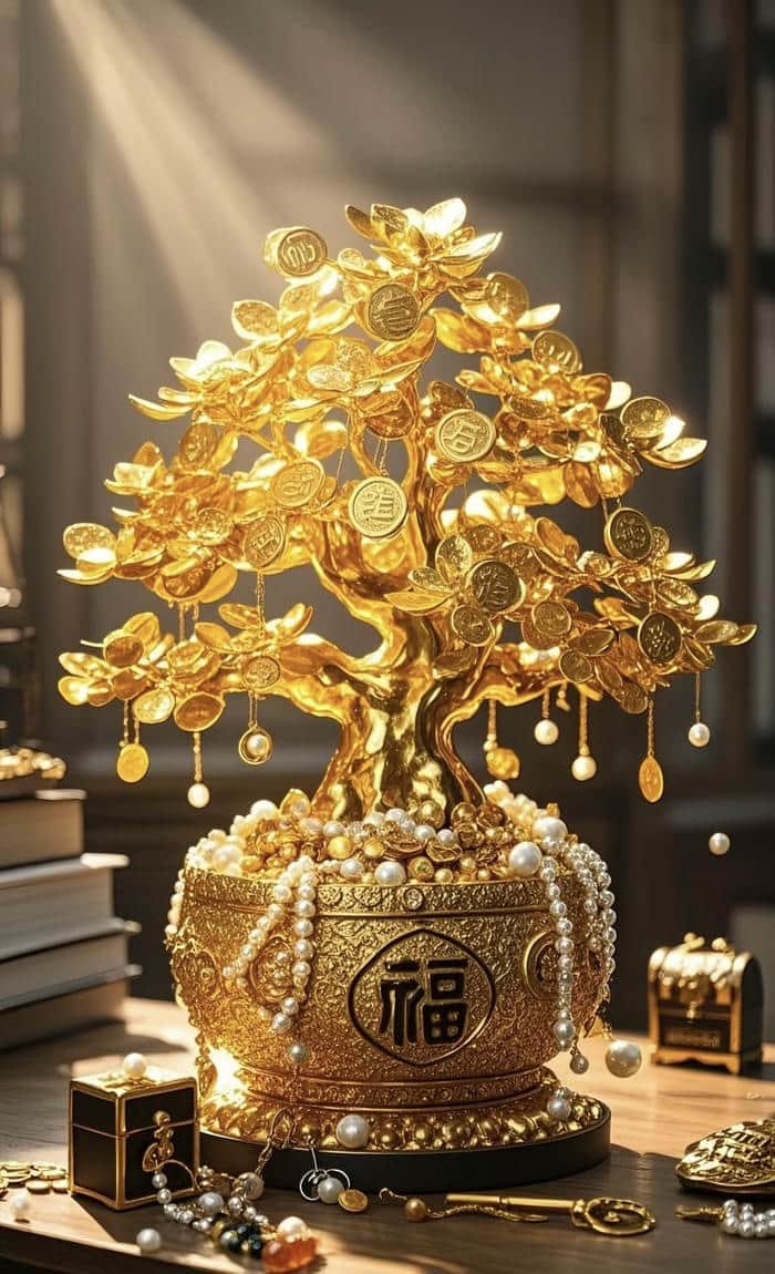 hình phong thuỷ chậu phát tài đẹp