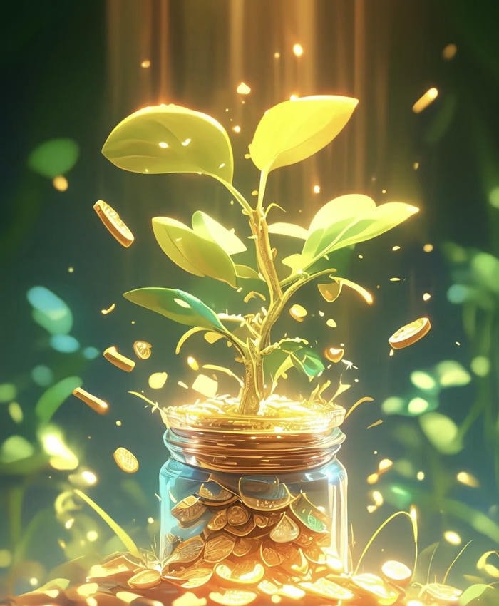 hình phong thuỷ chậu phát tài may