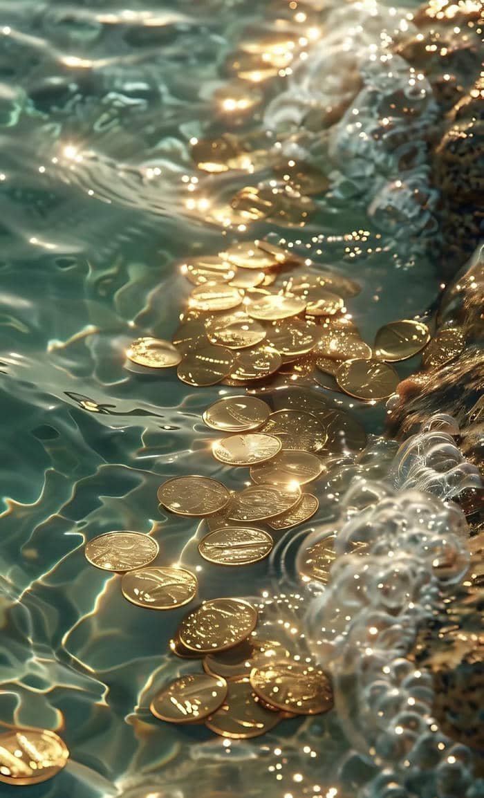 hình phong thuỷ nước chảy tài lộc an lành