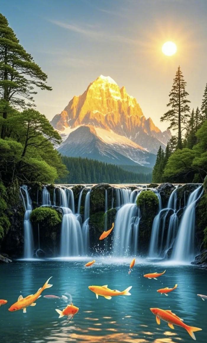 hình phong thủy sơn thủy dẫn khí