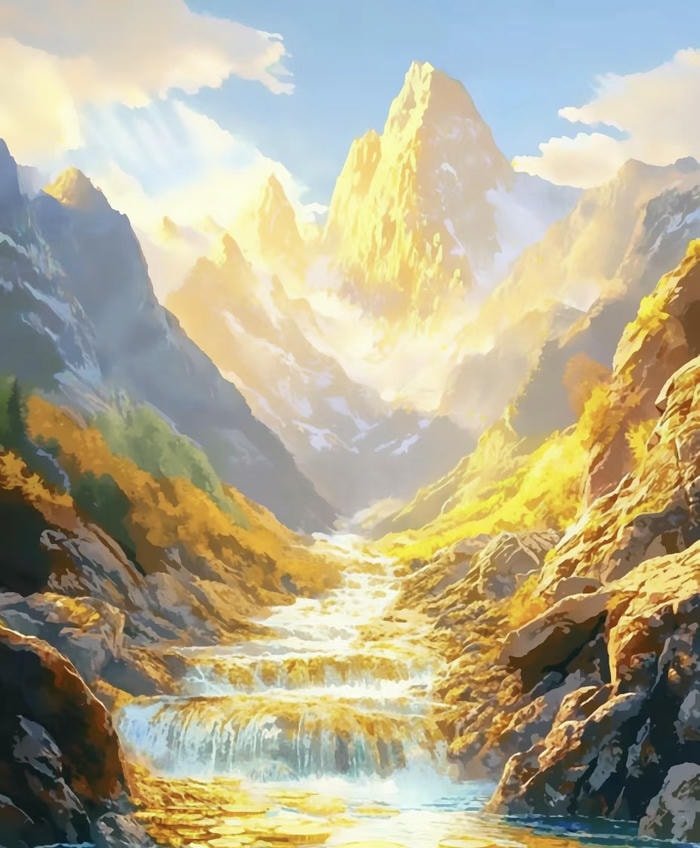 hình phong thủy sơn thủy sinh lộc