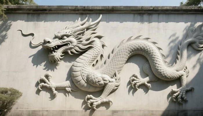 hình rồng tường khí chất mạnh