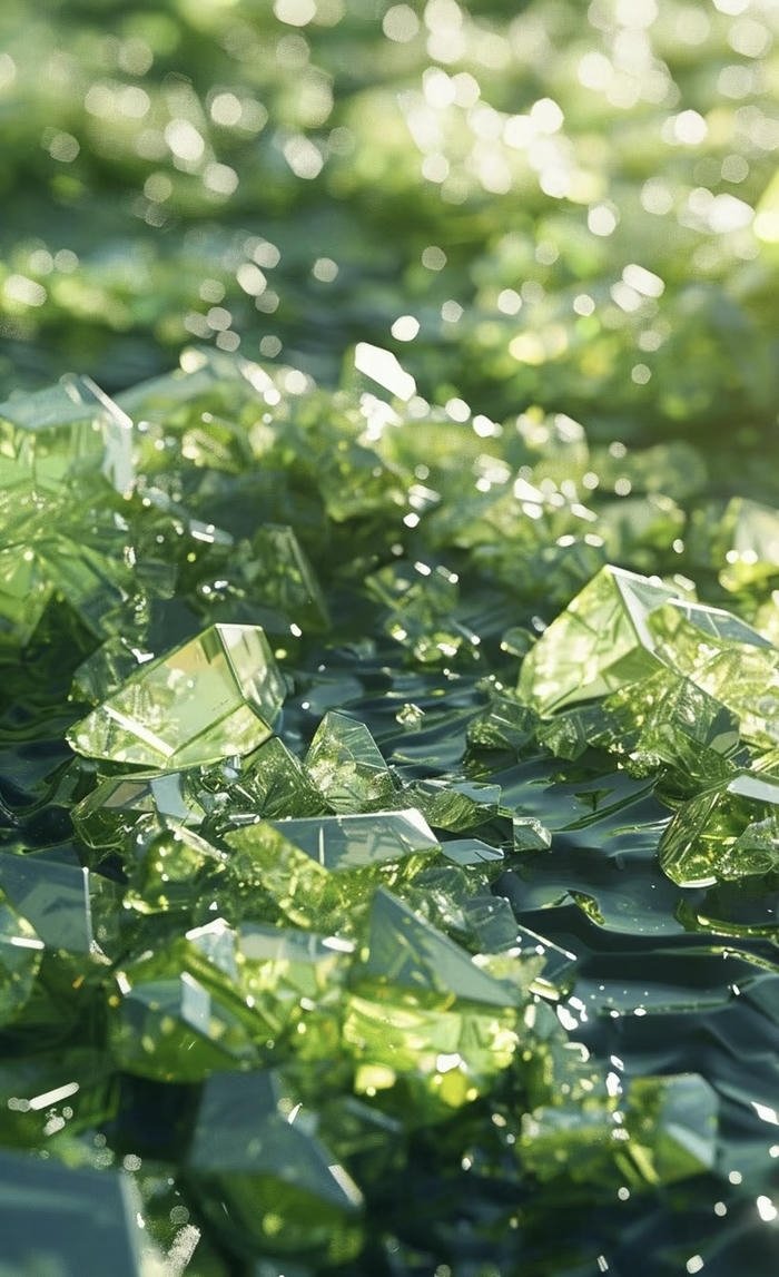 hình sắp đặt đá quý phong thủy tinh tế