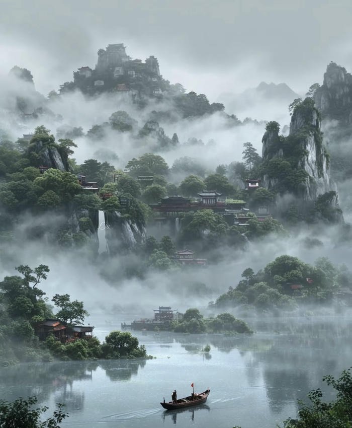 hình sơn thủy phong thủy phát triển