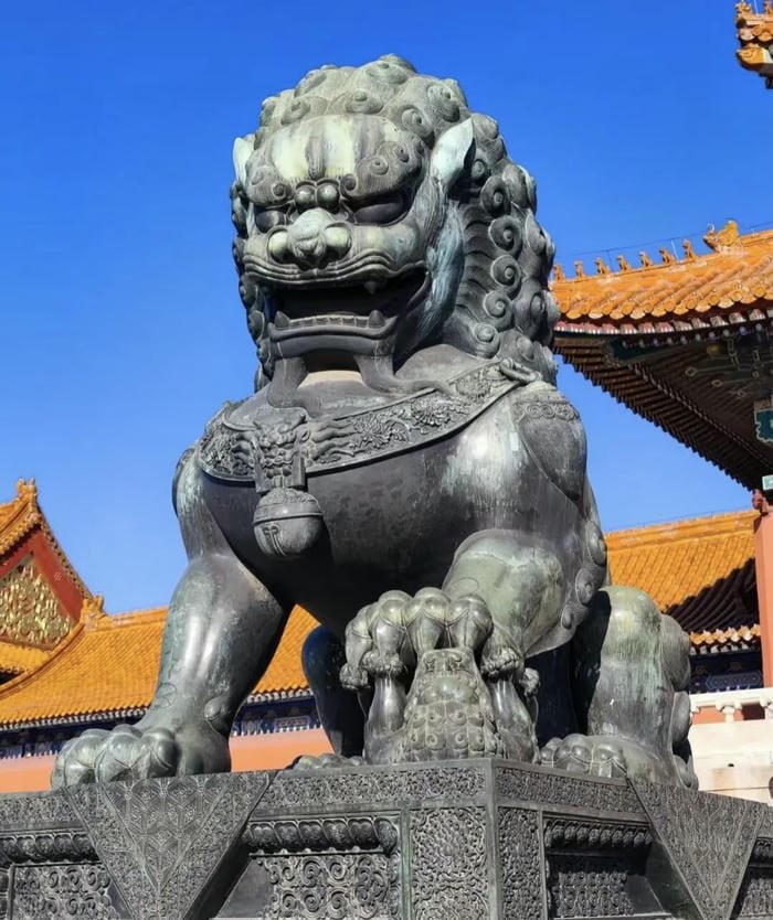 hình sư tử phong thuỷ đại hộ pháp cực đẹp