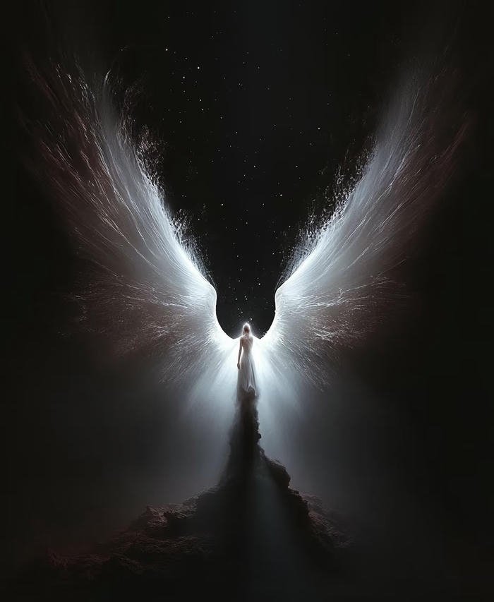 hình thiên thần ánh sáng thánh thiện