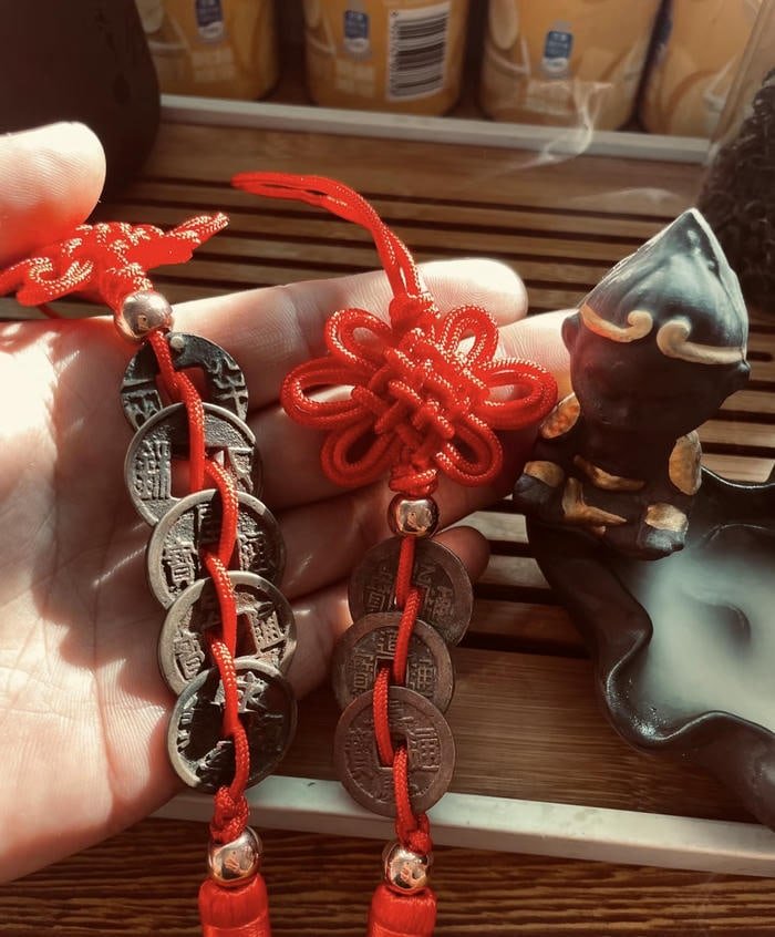 hình tiền xu ngũ phúc phong thuỷ phát tài