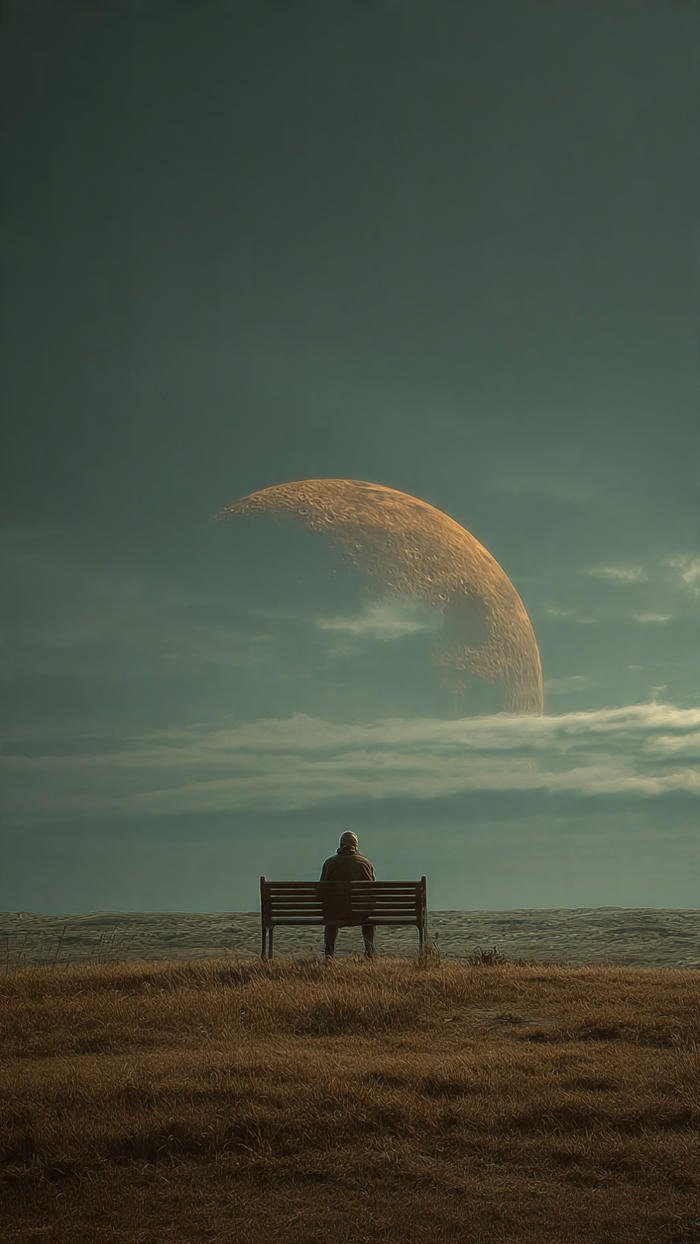 hình trăng giữa sương mù