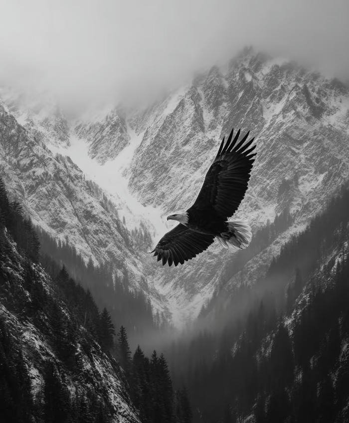 hình tượng đại bàng phong thủy tinh tế