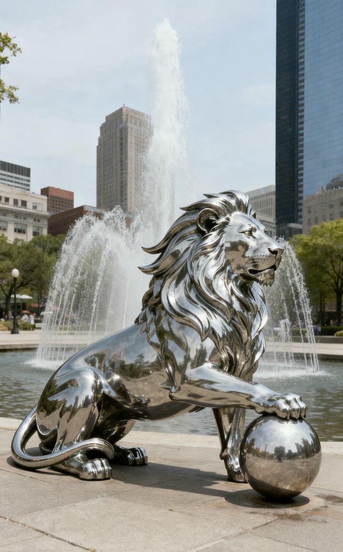 hình tượng sư tử hộ trạch