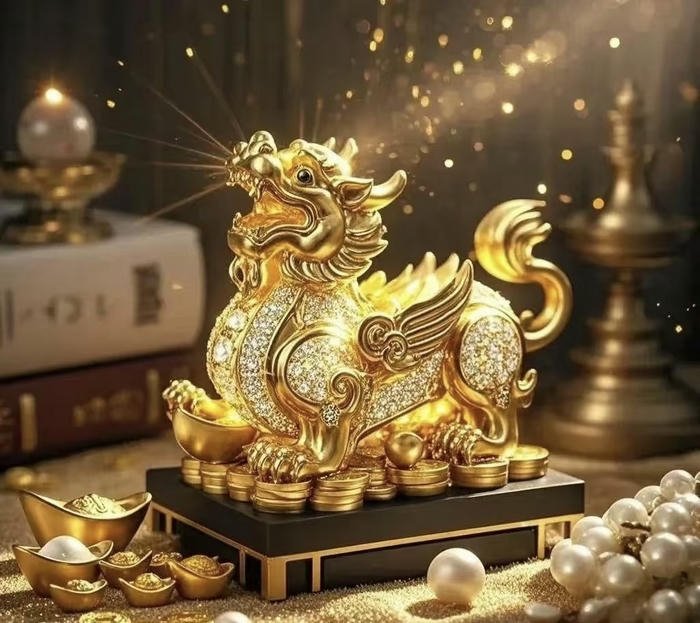 hình vàng linh vật phong thủy ấn tượng