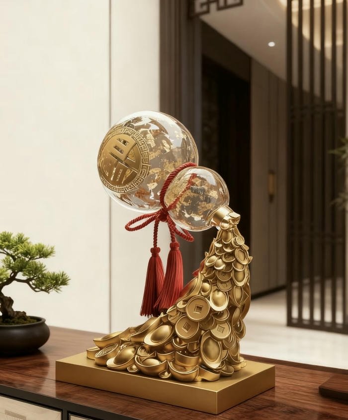 hồ lô chiêu tài phong thuỷ đơn giản