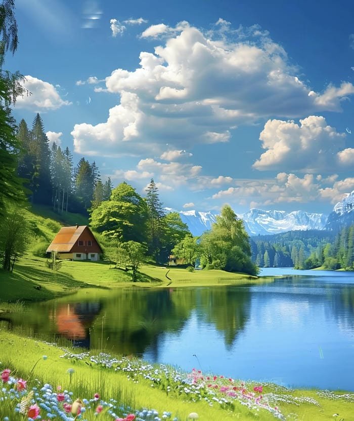 hồ nước phong vân phong thuỷ cuốn hút