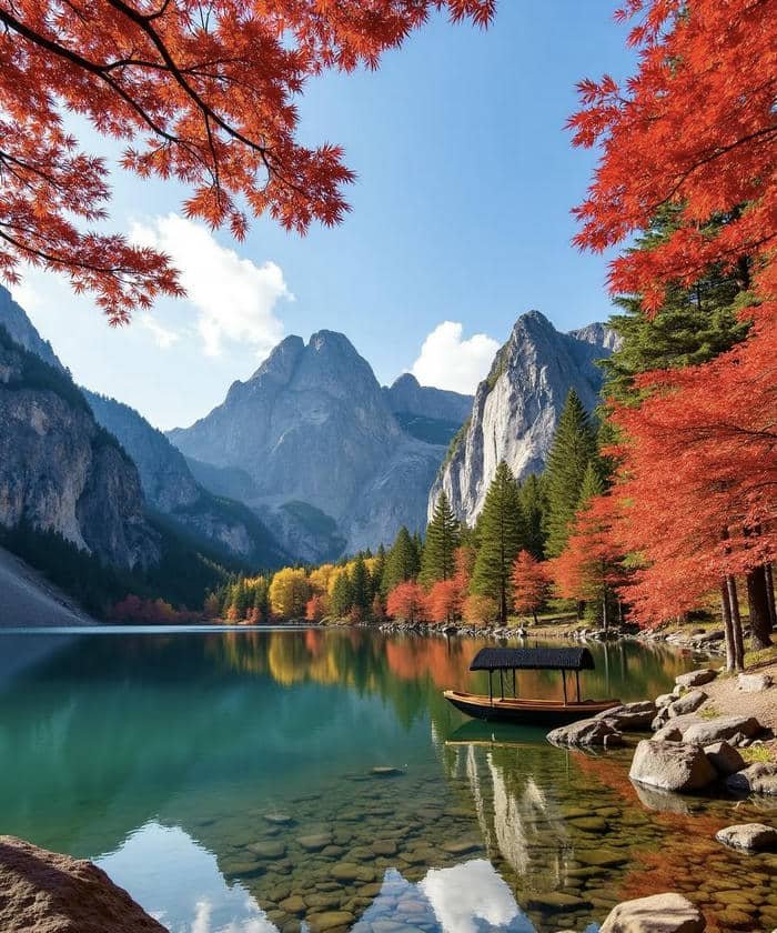 hồ nước phong vân phong thuỷ nhẹ nhàng