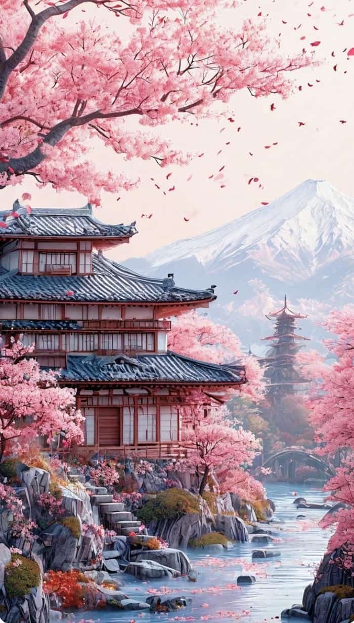 hoa anh đào anime đẹp cuốn hút