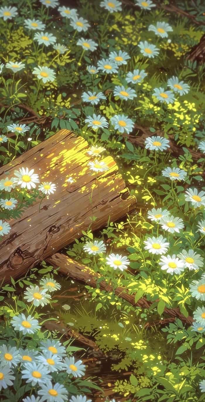 hoa dại vintage hình nền hài hòa