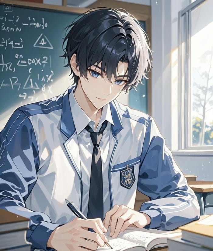 học sinh anime ngầu trong lớp học