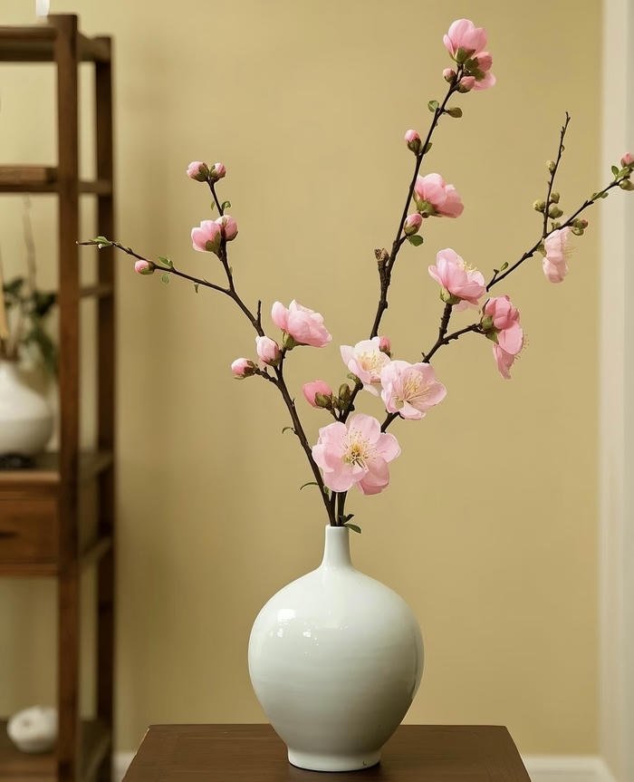 khí xuân lan tỏa từ hoa đào