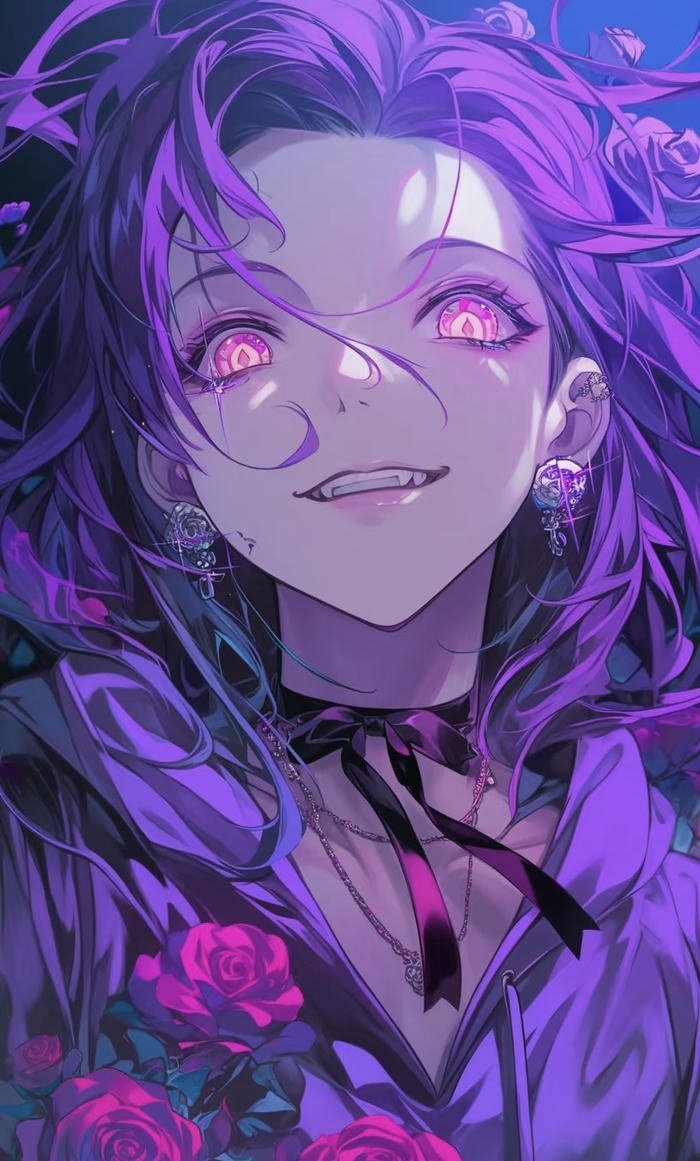 không gian nhân vật đen tối anime