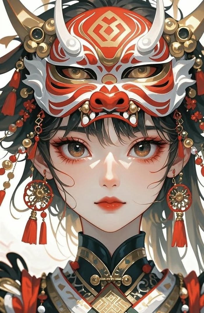 khung cảnh anime nữ bí ẩn