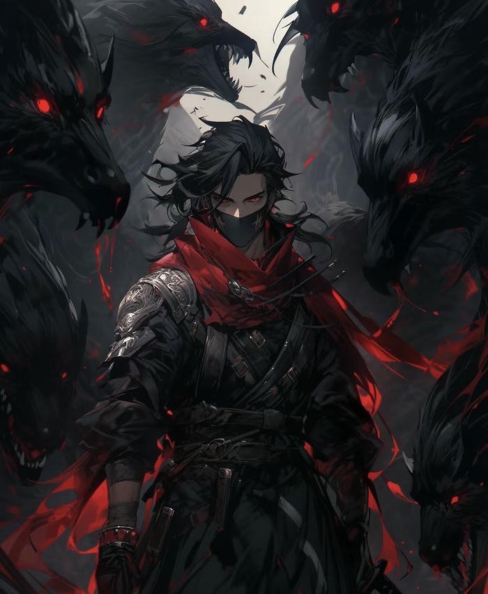 khung cảnh anime tối đen huyền hoặc